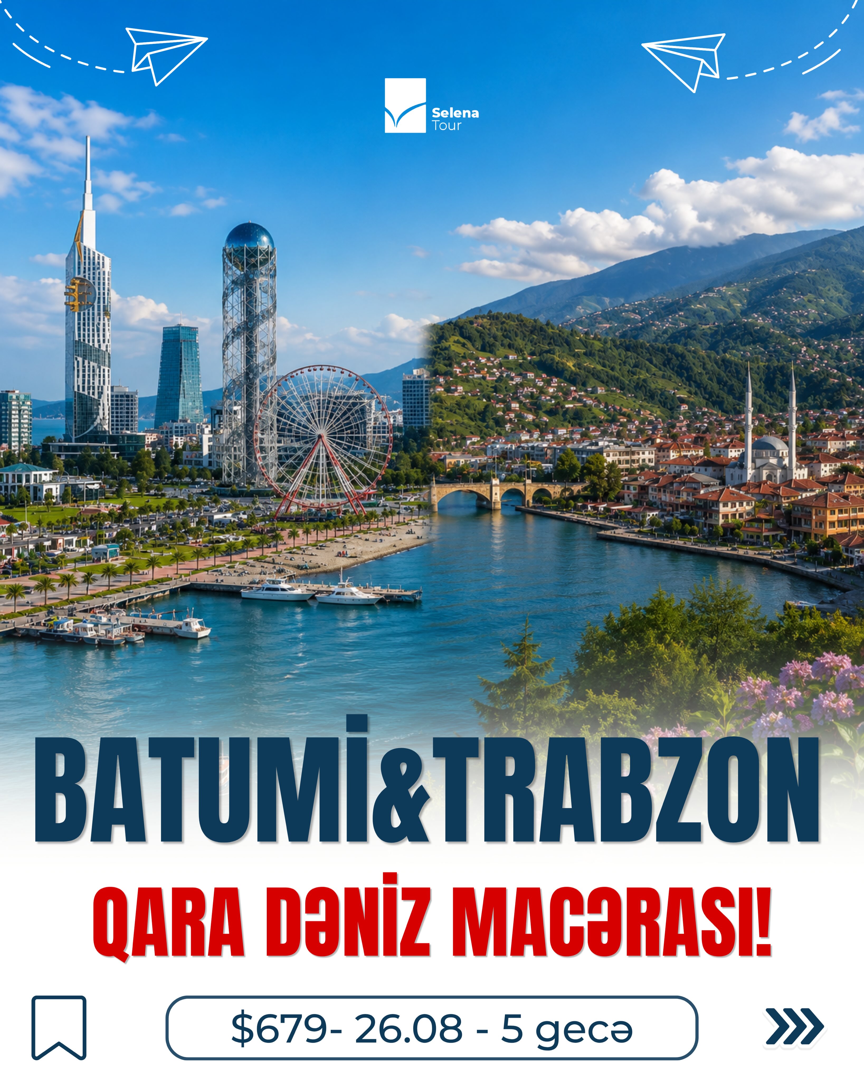 🌿 Dənizin Sakitliyi, Təbiətin Gözəlliyi – Batumi & Trabzon Turu!