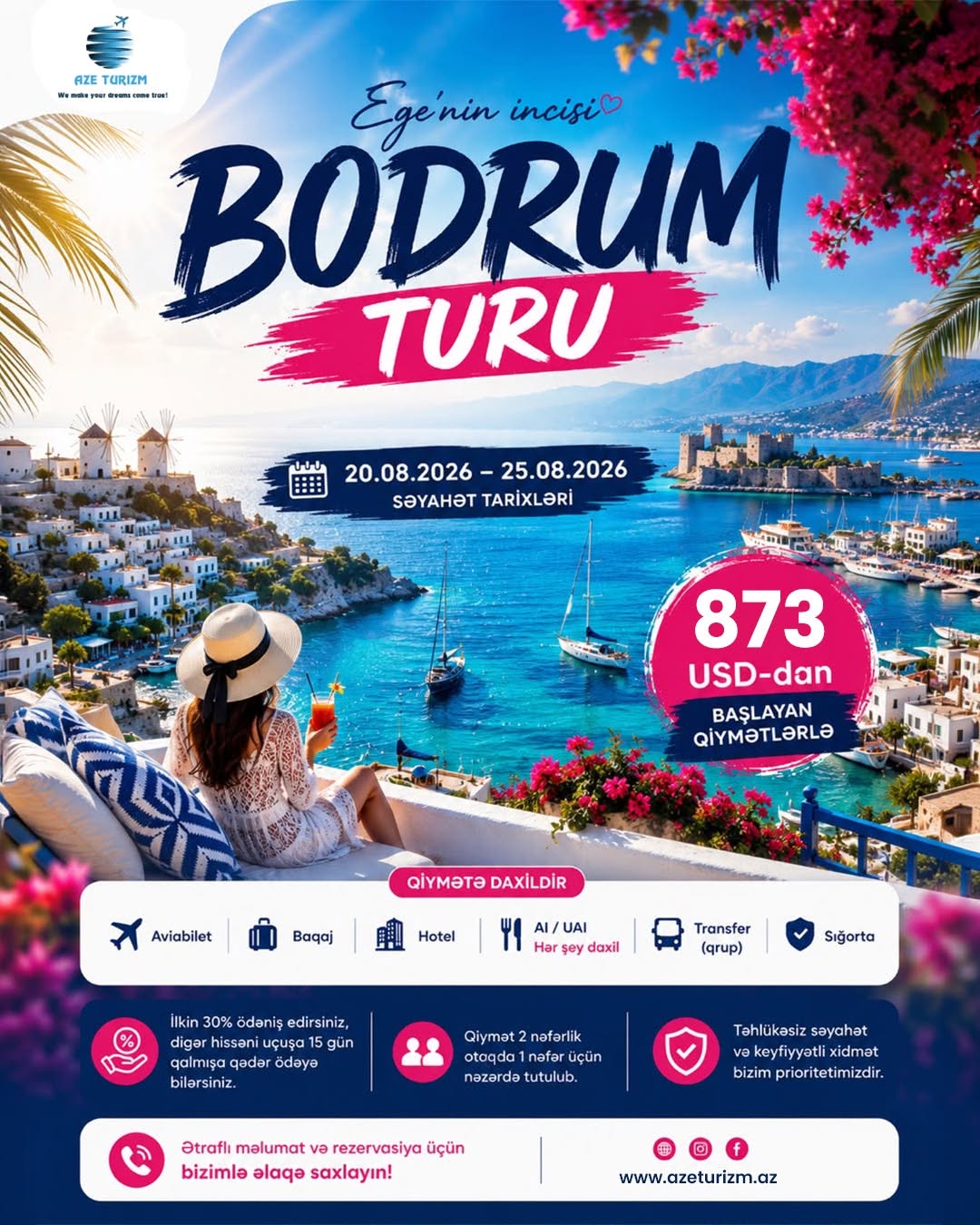 Bu yay Bodrumun ritmini hiss etməyə hazırsınız? ✈️🌊