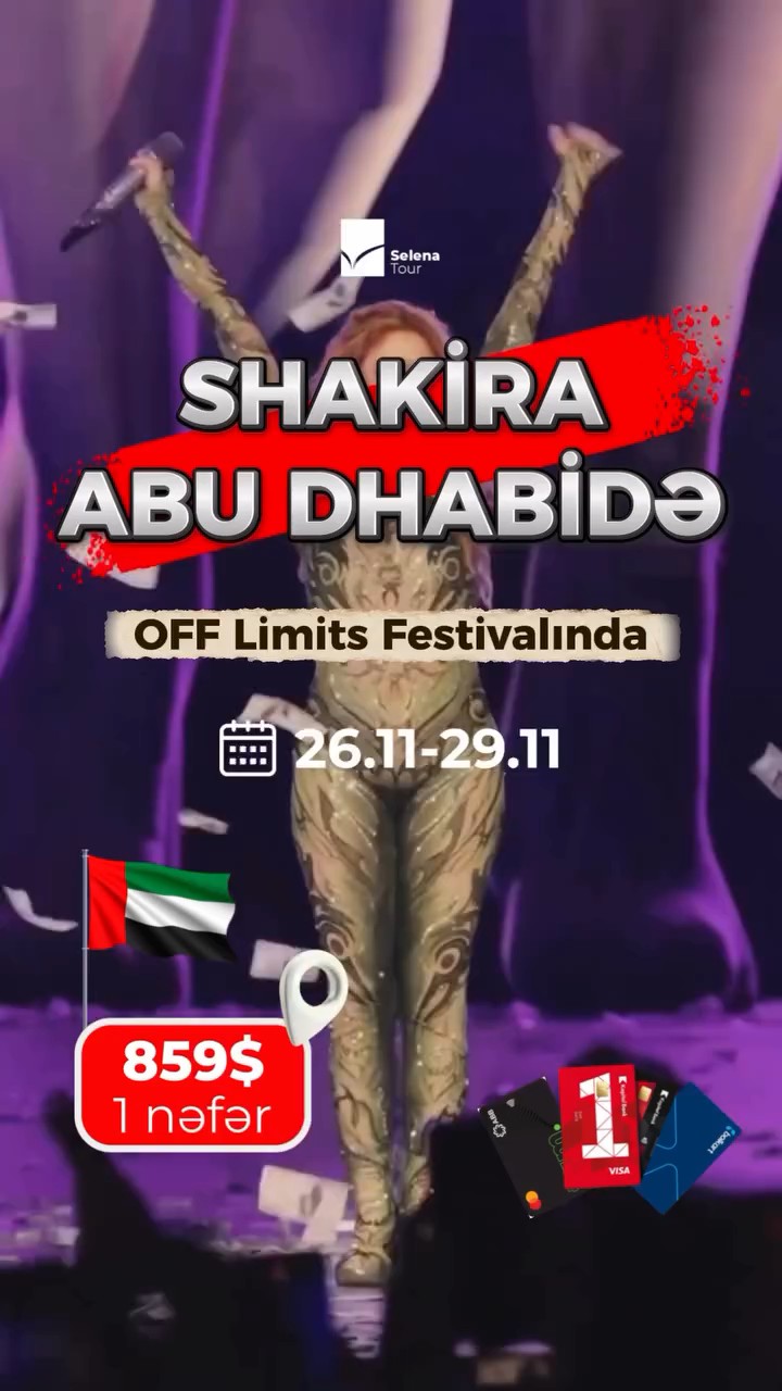 Off Limits Festivalında Shakira ilə Möhtəşəm Abu Dhabi Gecəsi! 🎶✨