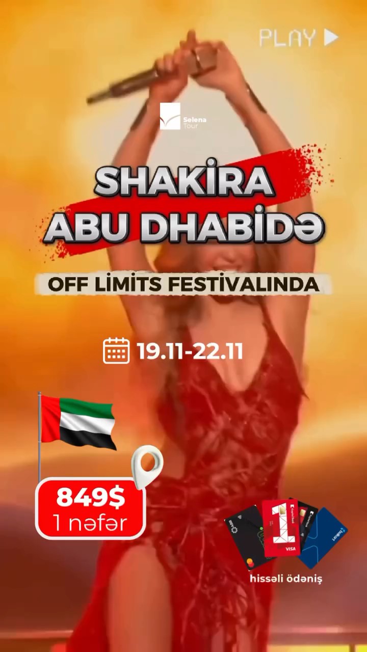 Off Limits Festivalında Shakira ilə Möhtəşəm Abu Dhabi Gecəsi! 🎶✨