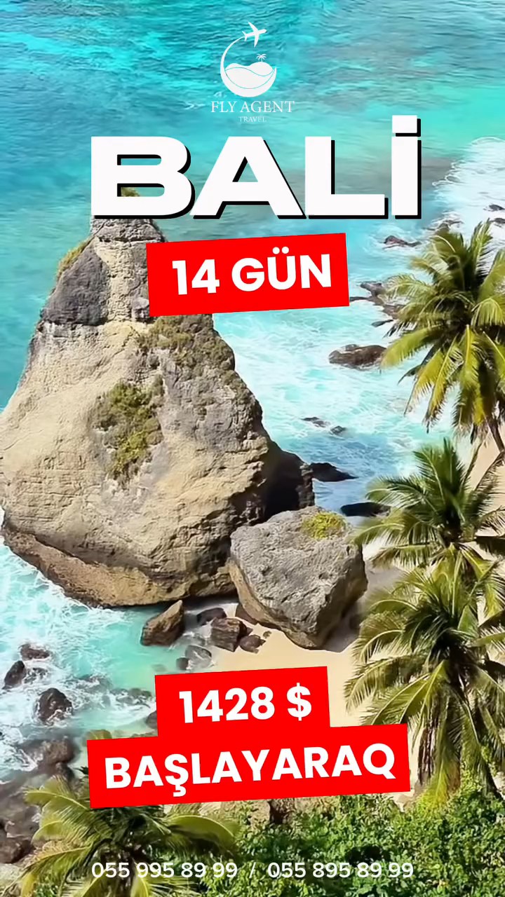 Baliyə 14 günlük səyahət 💙 Möhtəşəm mənzərələr səni gözləyir! 🌴