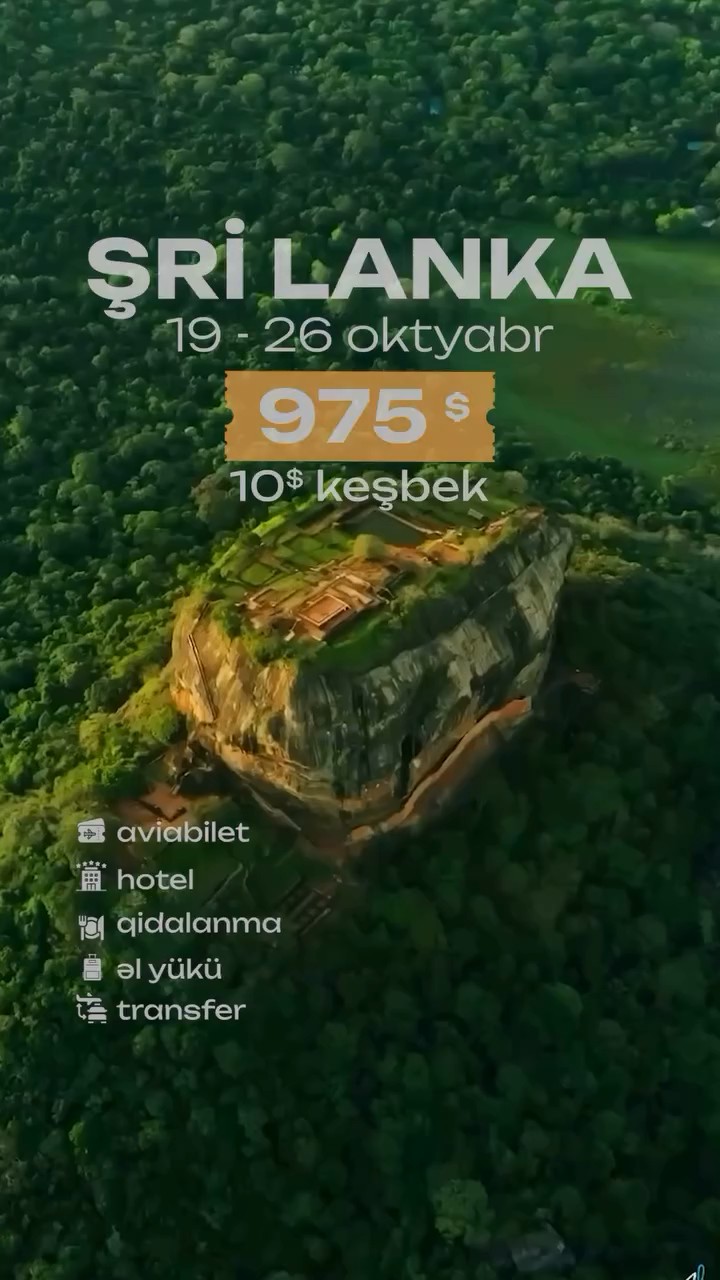 Şri Lanka: Tropik cənnət səni gözləyir! 🐘🌴 🌊