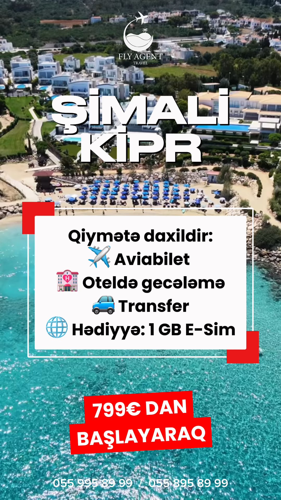 Vizasız Şimali Kiprə səyahət 💙
