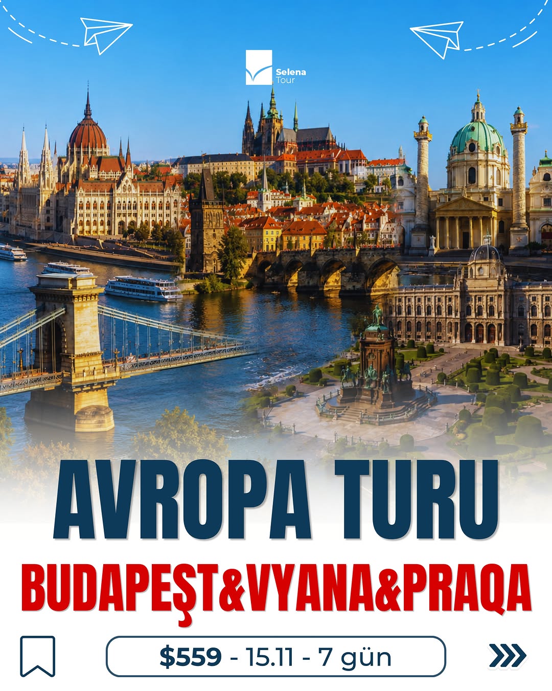 ✈️ Budapeşt & Praqa & Vyana Turu
