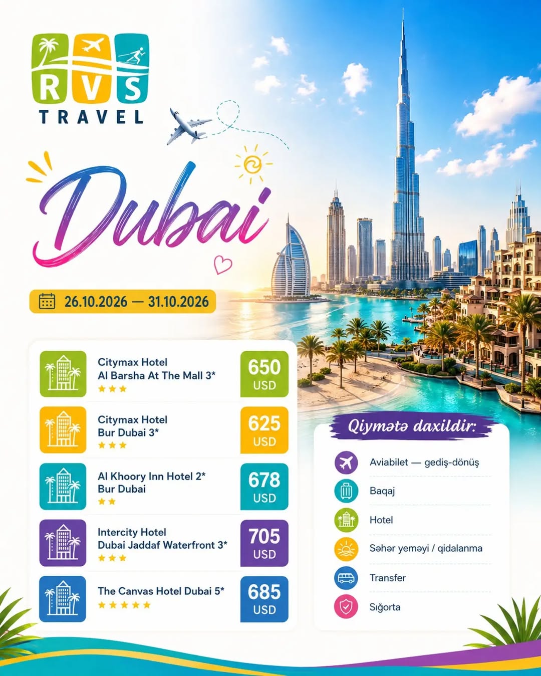 Dubay səni gözləyir! 🇦🇪✨