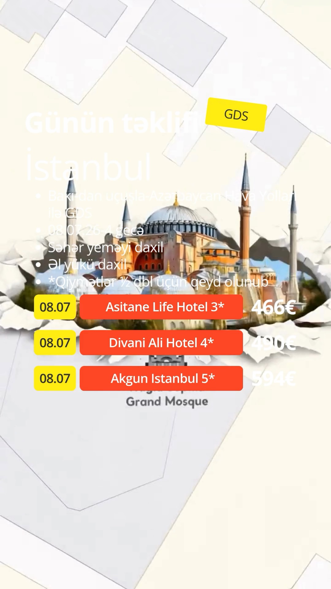 🏙 İSTANBUL – GÜNÜN TƏKLİFİ! 🇹🇷