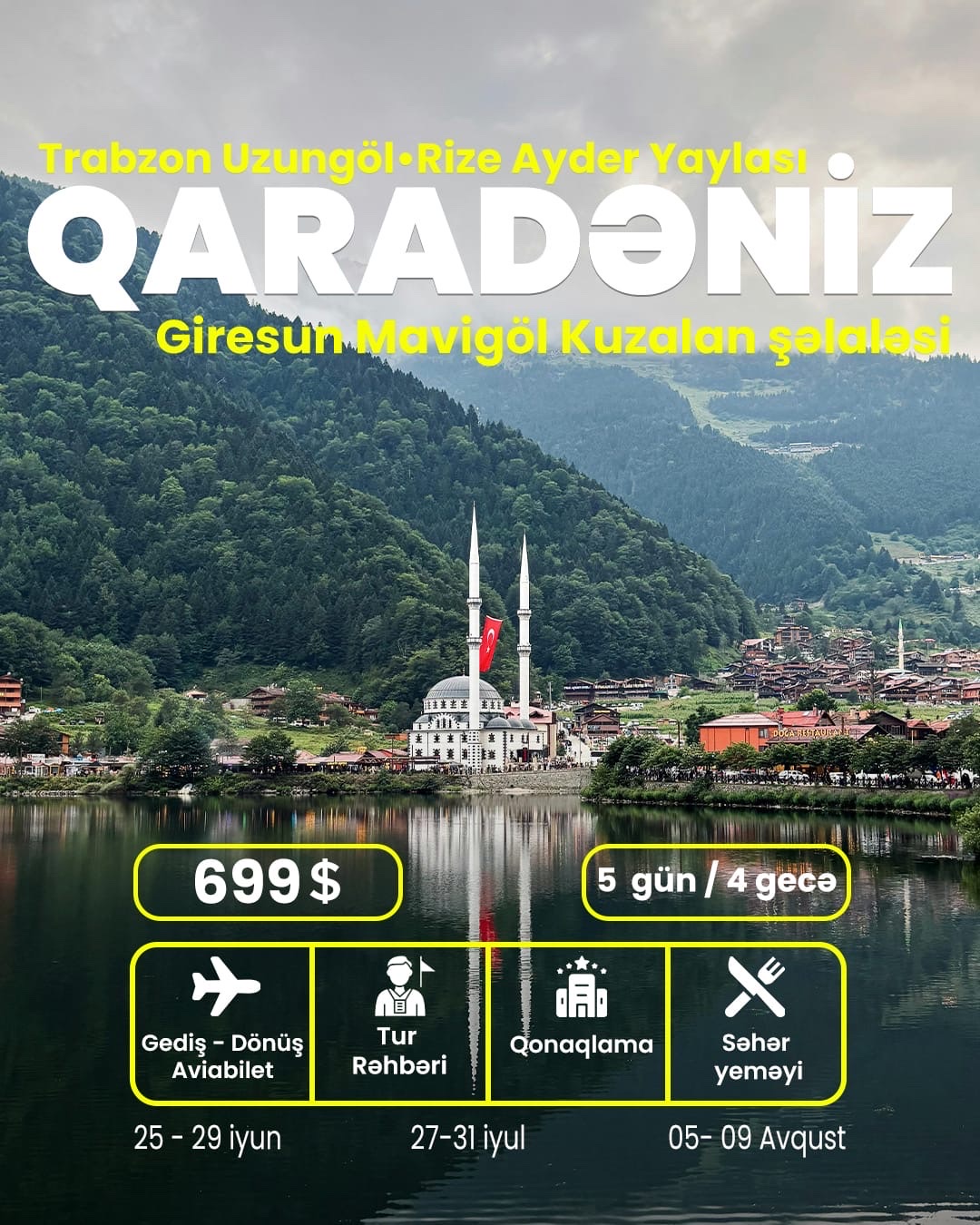 🇹🇷 Başdan Başa Qaradəniz Qrup turu