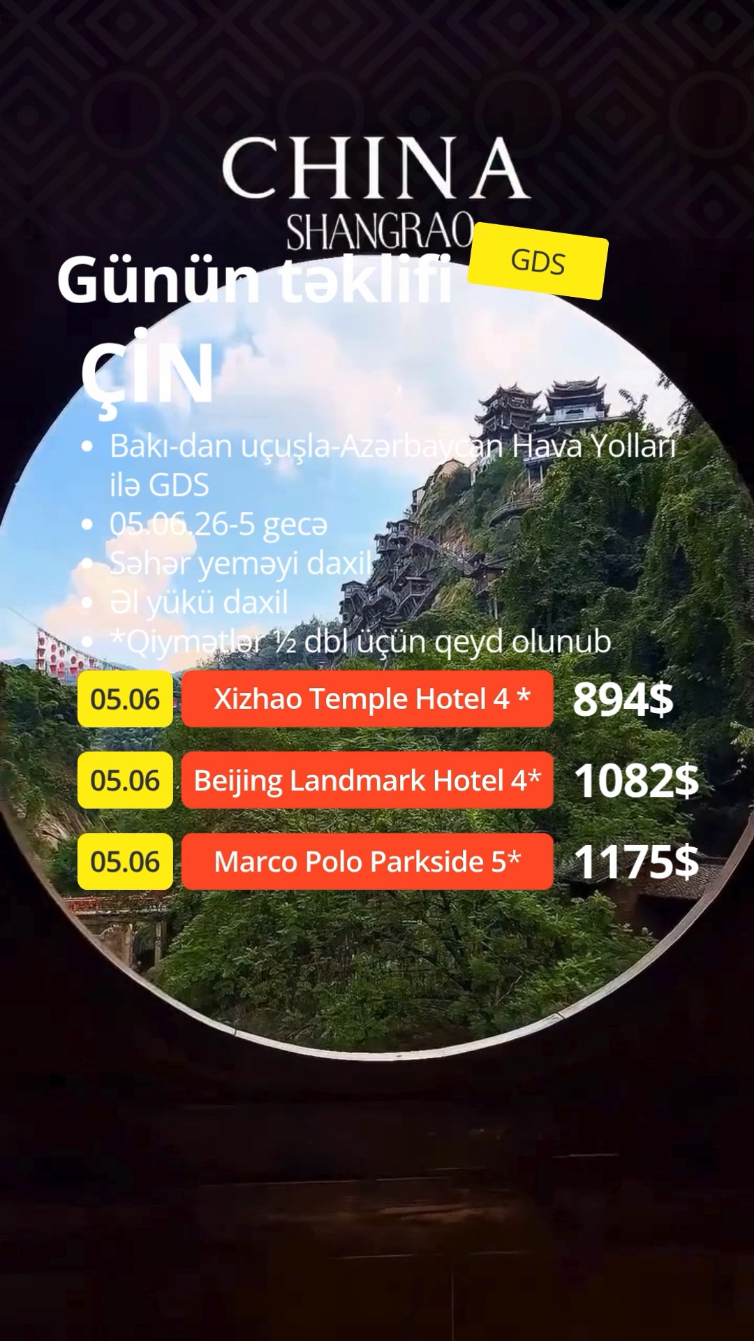 🏯 ÇİN – GÜNÜN TƏKLİFİ! 🇨🇳