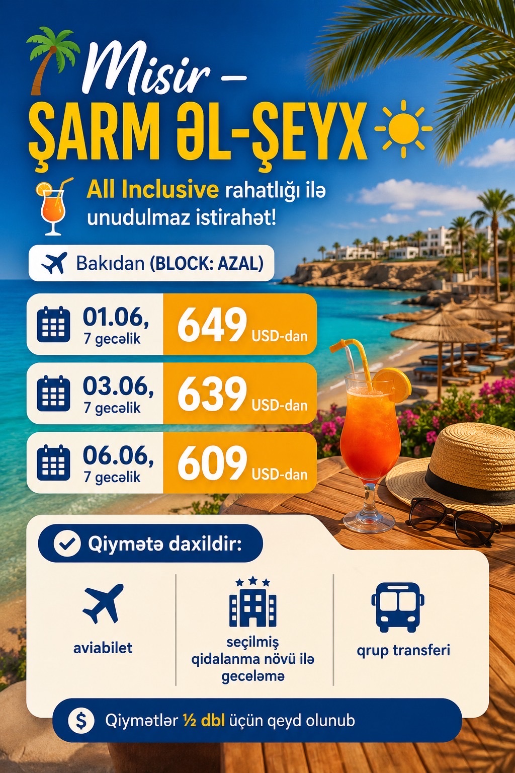 🌴 Misir – Şarm əl-Şeyx ☀️