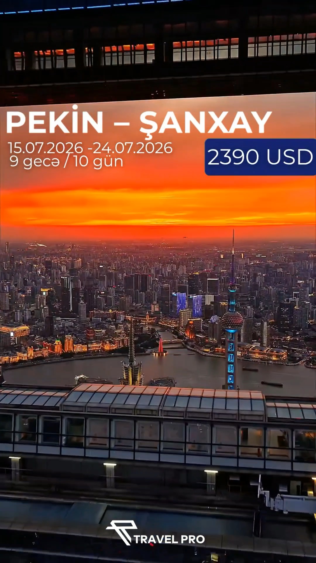Pekin – Şanxay – Zhangjiajie Avatar Dağları – Furong Şəlaləsi