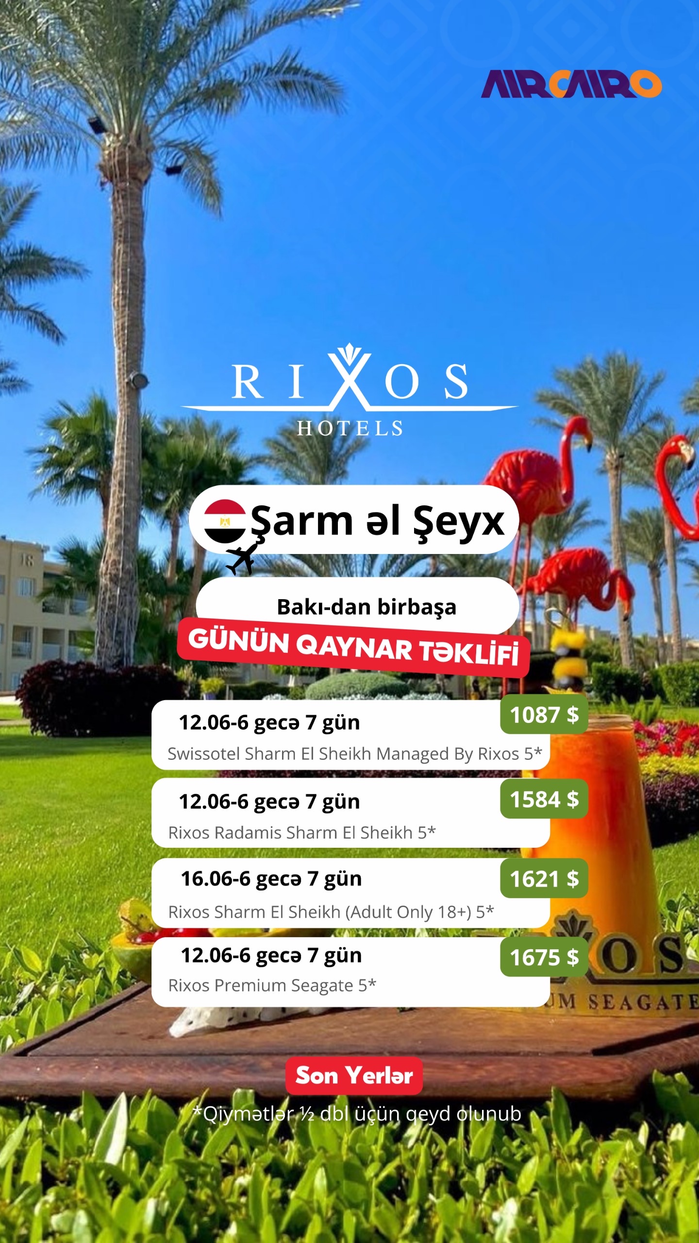 ✨ Premium tətil axtaranlar üçün seçilmiş Rixos otelləri