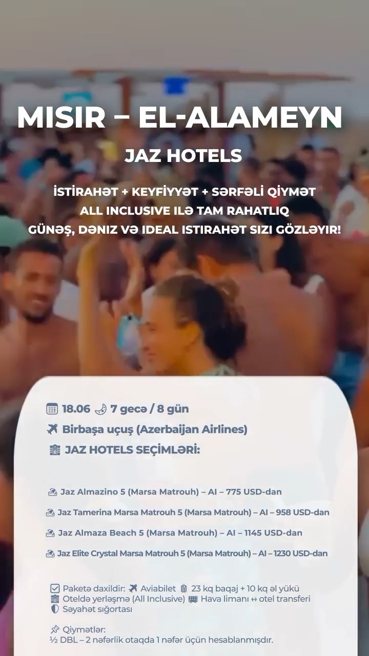 🔥 MISIR – EL-ALAMEYN | JAZ HOTELS 🔥