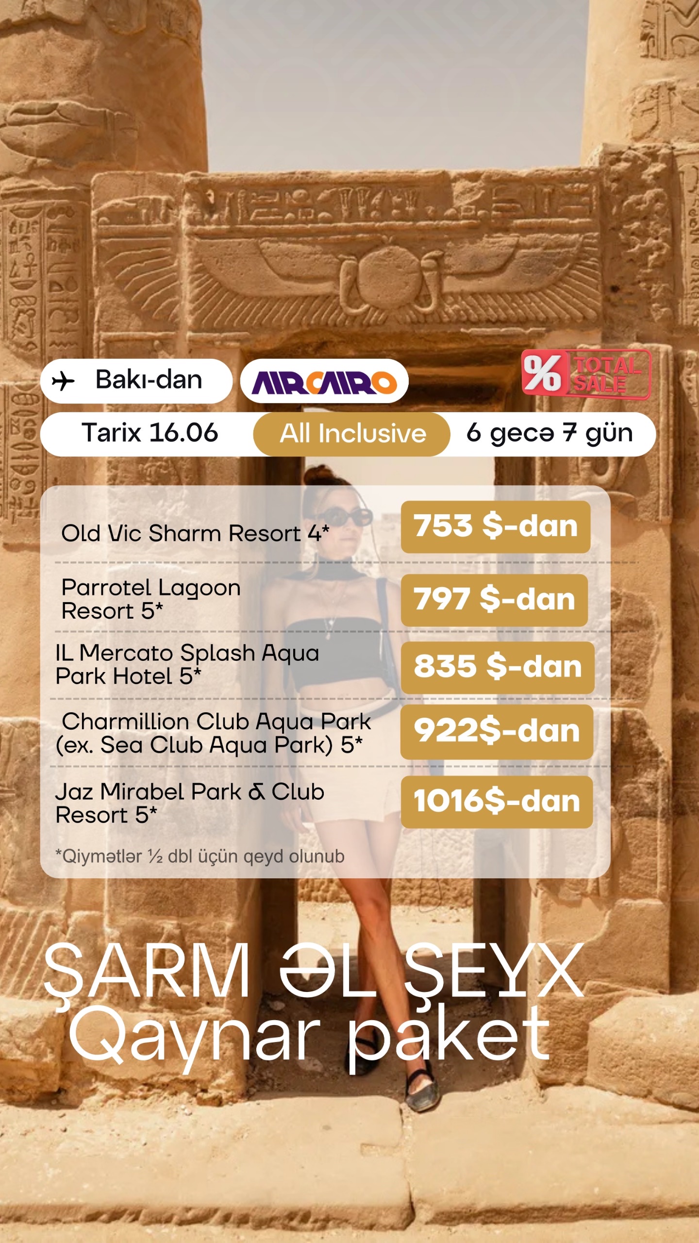 🌴 ŞARM ƏL-ŞEYX – YAYIN ƏN POPULYAR TƏKLİFLƏRİ 🇪🇬