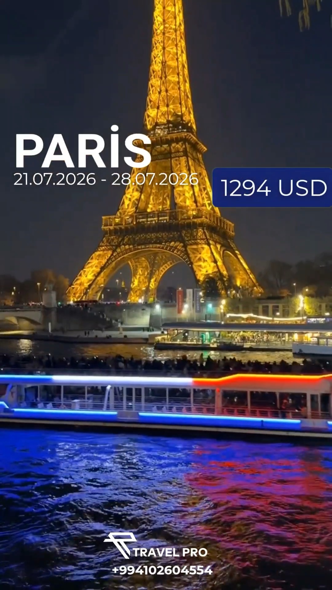 🇫🇷✨ PARİS TURU | 21.07.2026 – 28.07.2026 ✨🇫🇷