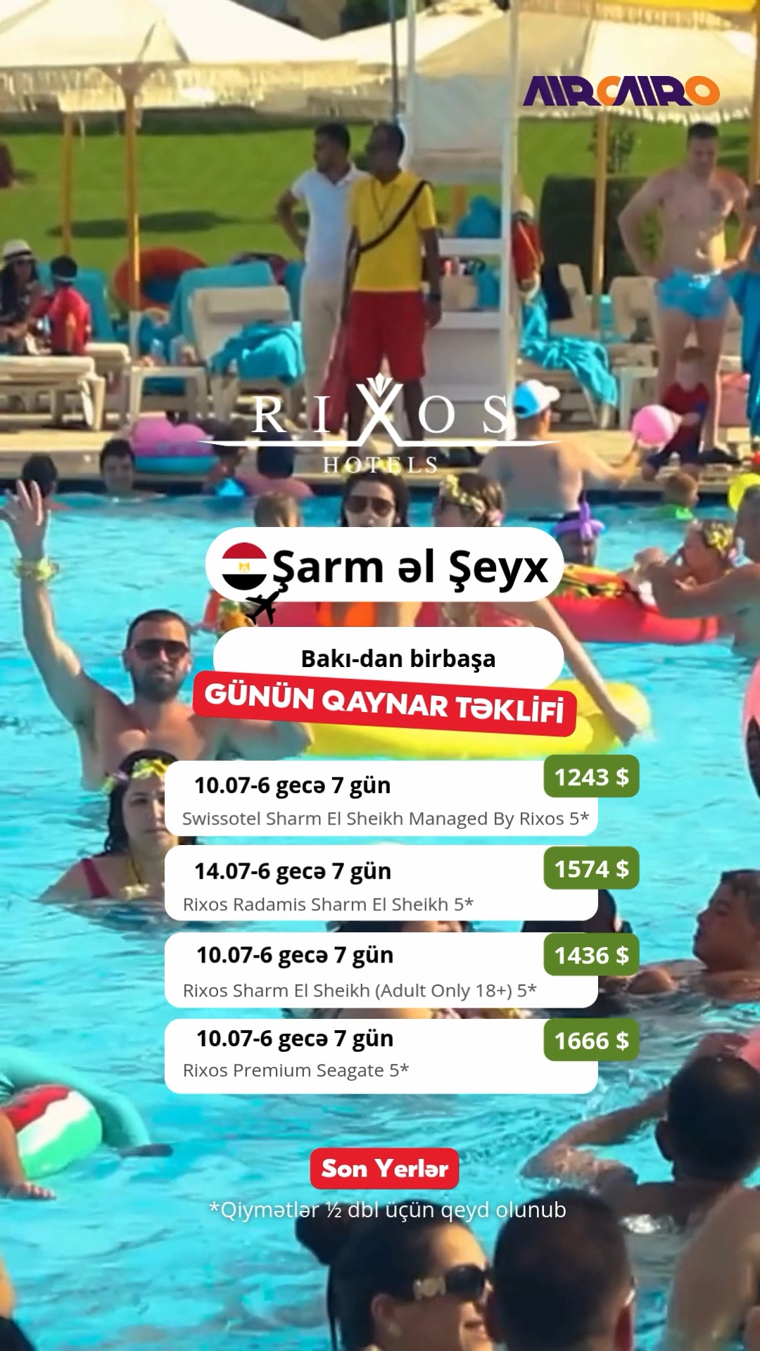 🌴 RIXOS COLLECTION – ŞARM ƏL-ŞEYX 🇪🇬