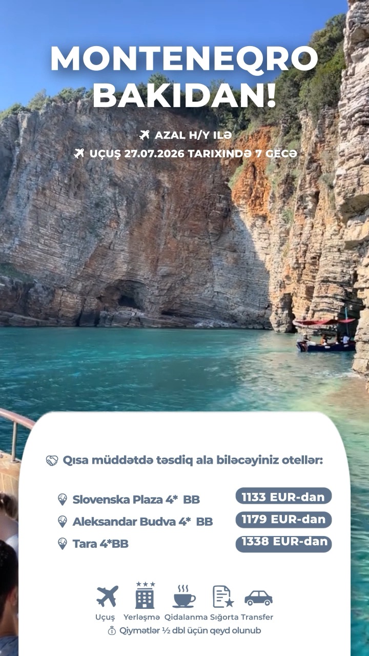 🇲🇪 Monteneqro Bakidan!