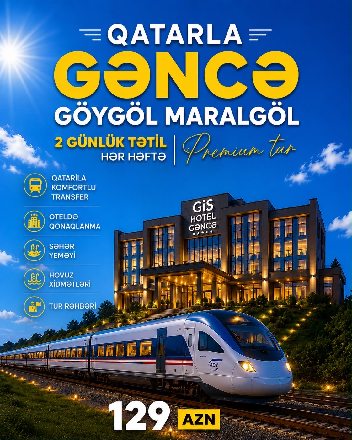Gəncə Göygöl Maralgöl Qatar turu