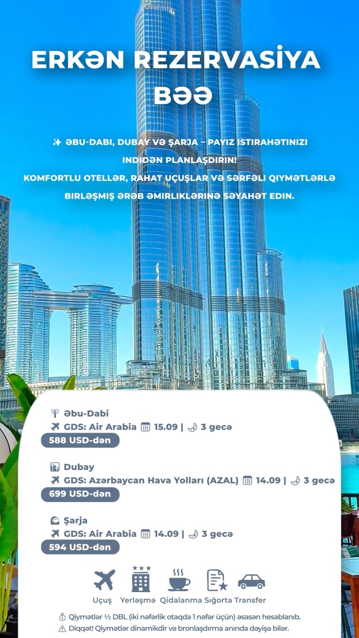 🇦🇪 ERKƏN REZERVASİYA – BƏƏ