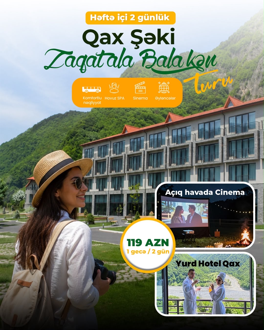 Həftə içi Vip Tur • Şərqə Premium Tur 119 Azn
