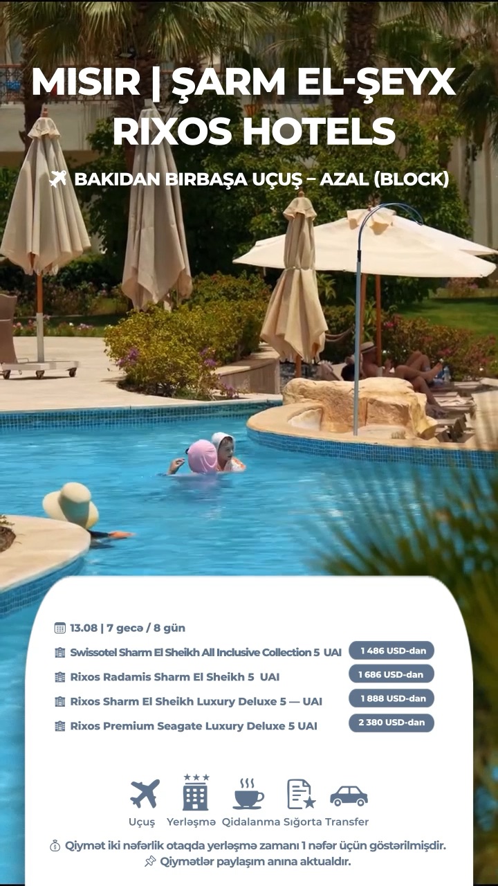 🇪🇬 MISIR | ŞARM EL-ŞEYX – RIXOS HOTELS