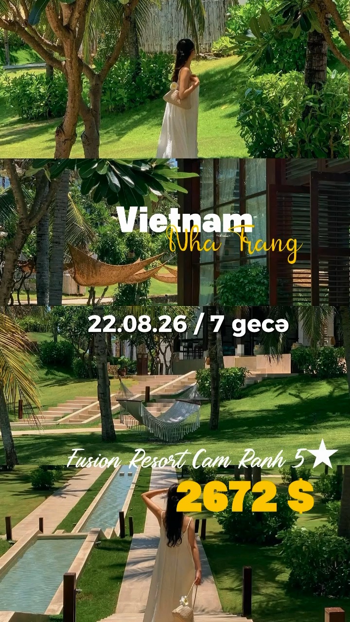 🌴✨ ULTRA RAHATLIQ VƏ TROPİK LÜKS | 22.08.2026 / 7 GECƏ 🌊