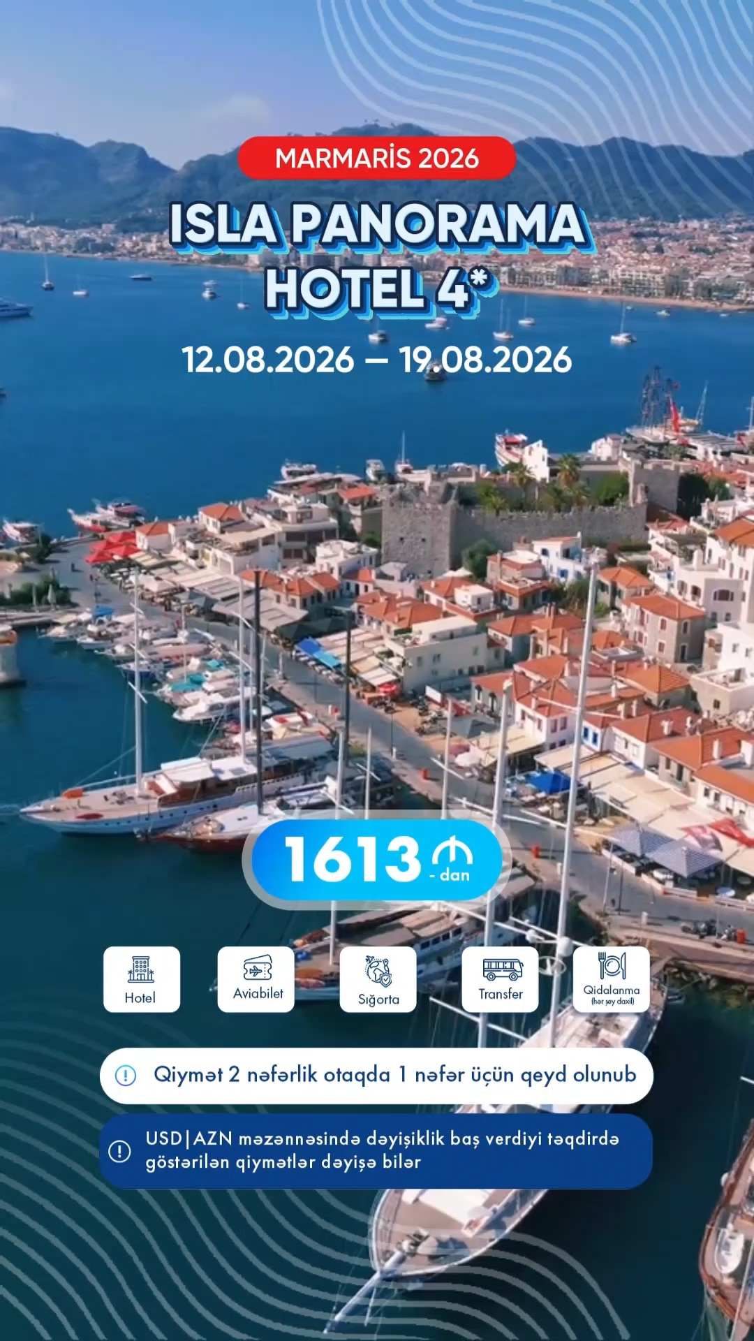 Şam meşələri ilə dənizin qovuşduğu cənnət: Marmaris! 🌲🌊