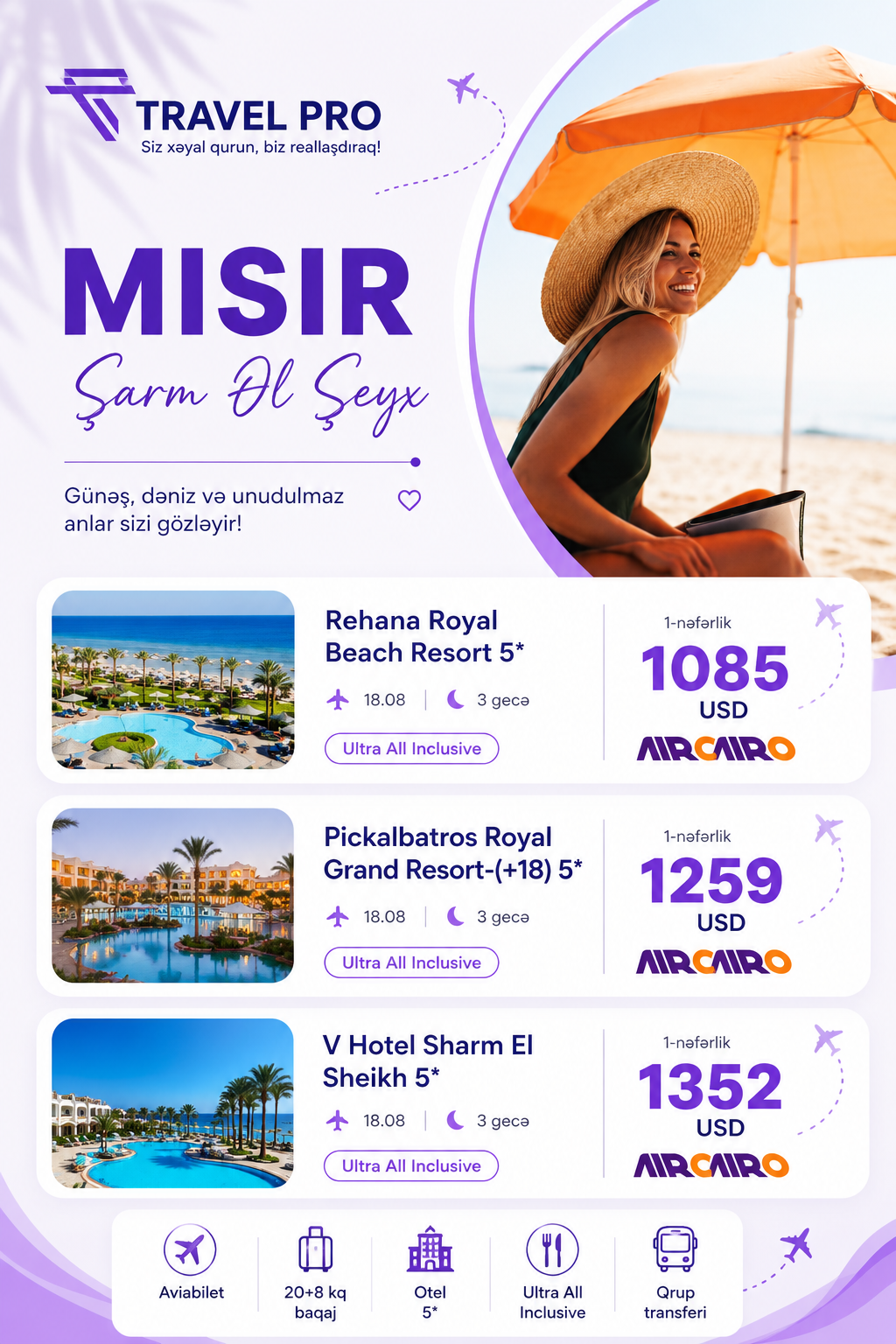 🇪🇬 MISIR – ŞARM ƏL-ŞEYX | SINGLE TƏKLİFLƏR
