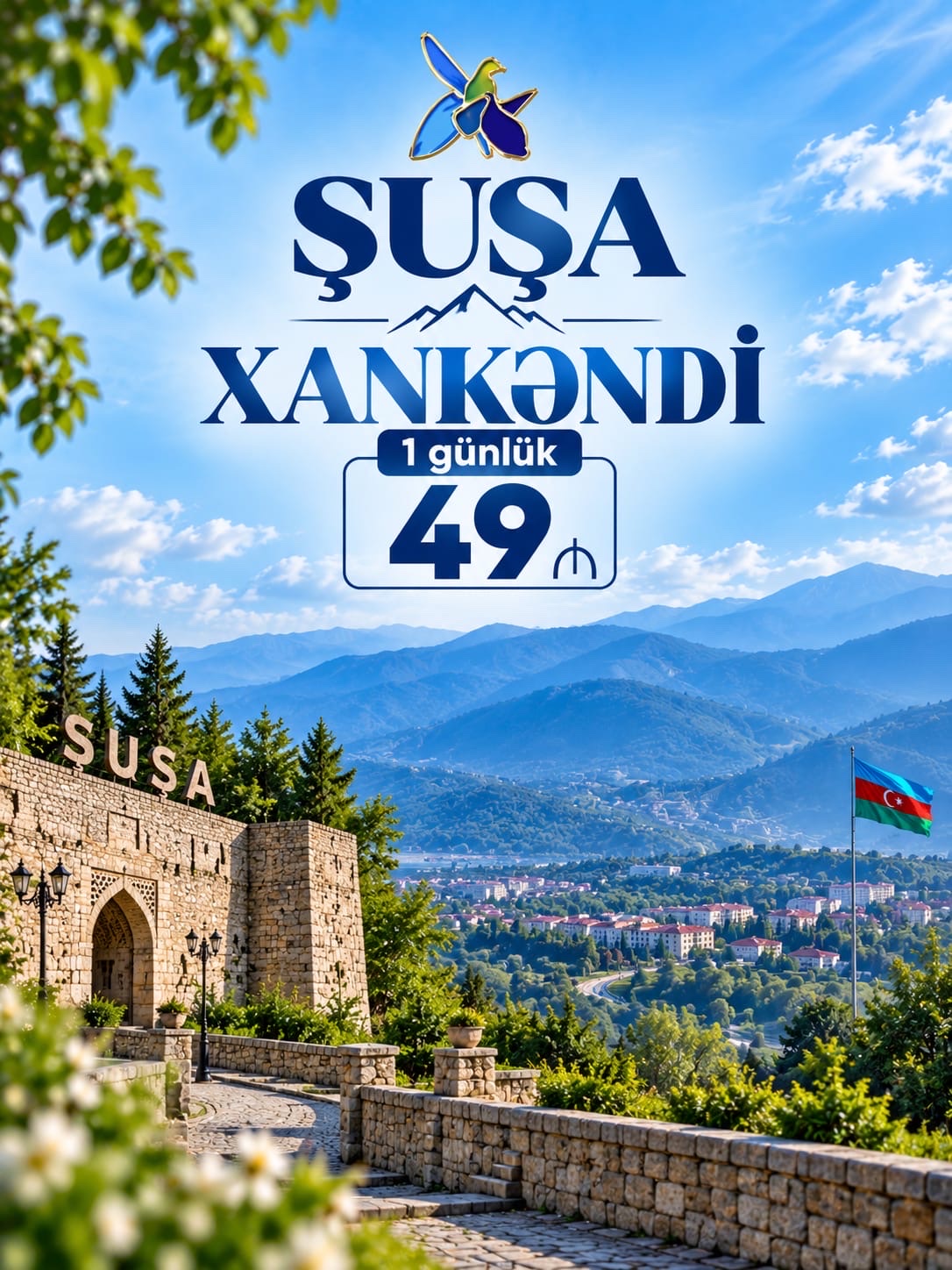 🌿 Qarabağ Səni Çağırır – Şuşa, Xankəndi və Tarixi Məkanlara Möhtəşəm Səyahət!💚