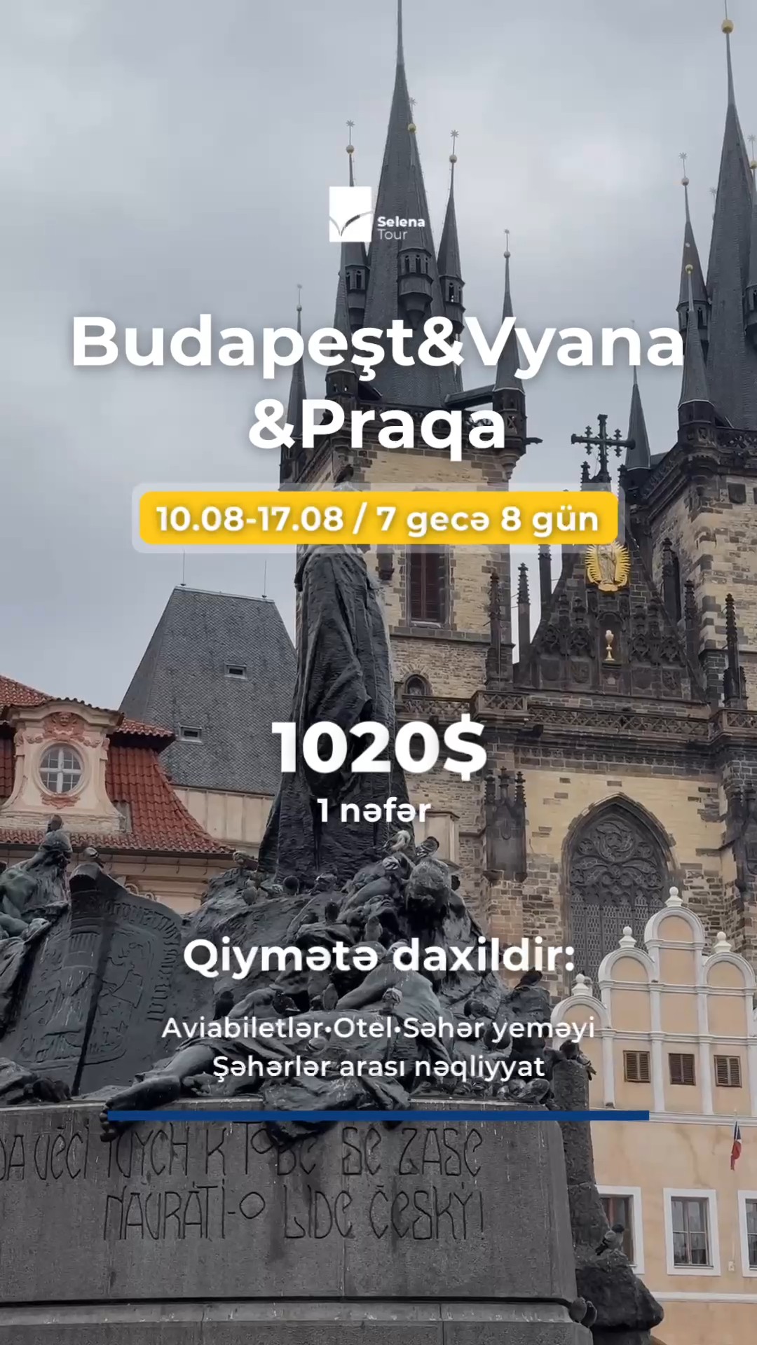 Budapeşt - Praqa - Vyana Turu - 7 gecə 8 gün