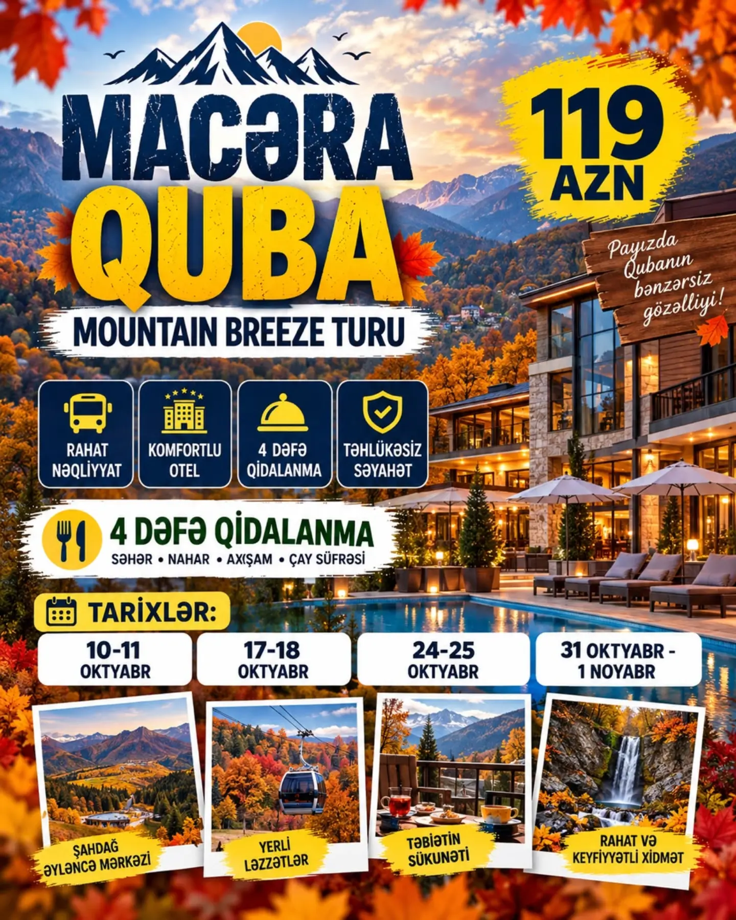 🏔️ MACƏRA QUBA – MOUNTAIN BREEZE TURU